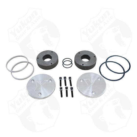 Yukon Gear and Axle YHC50005 - Yukon Hardcore Drive Flange Kit Dana 60 35spl Outer Stubs w/ Yukon Engraved Caps 4