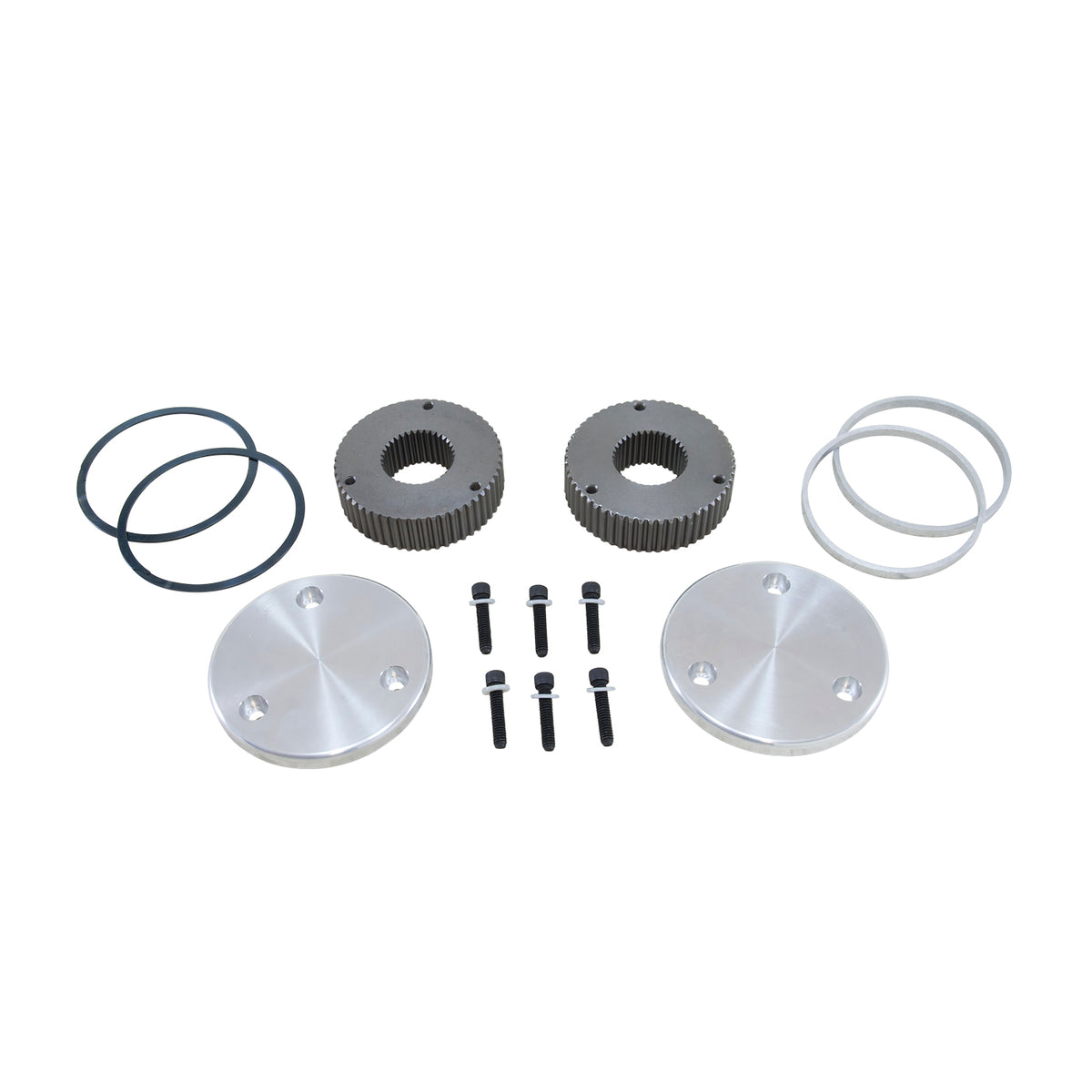 Yukon Gear and Axle YHC50006 - Yukon Hardcore Drive Flange Kit Dana 60 35spl Outer Stubs w/ Non-Engraved Caps 1