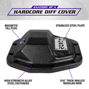 Yukon Gear and Axle YHCC-D30JL - Yukon Hardcore Nodular Iron Cover for Jeep Wrangler JL Dana 30 4