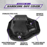 Yukon Gear and Axle YHCC-D80 - Yukon Hardcore Diff Cover for Dana 80 Rear Differential