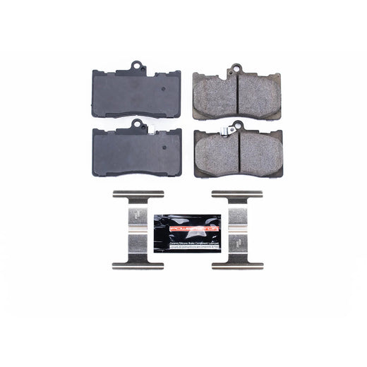 Power Stop Z23-1118 PowerStop - Z23 Daily Driver Carbon-Fiber Ceramic Brake Pads with Hardware Kit