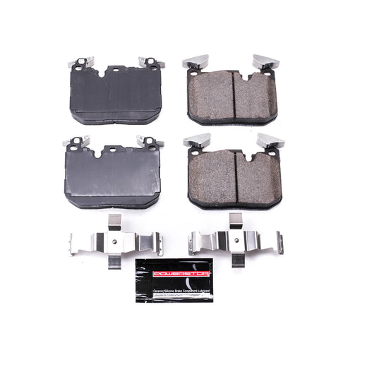 Power Stop Z23-1609B PowerStop - Z23 Daily Driver Carbon-Fiber Ceramic Brake Pads with Hardware Kit