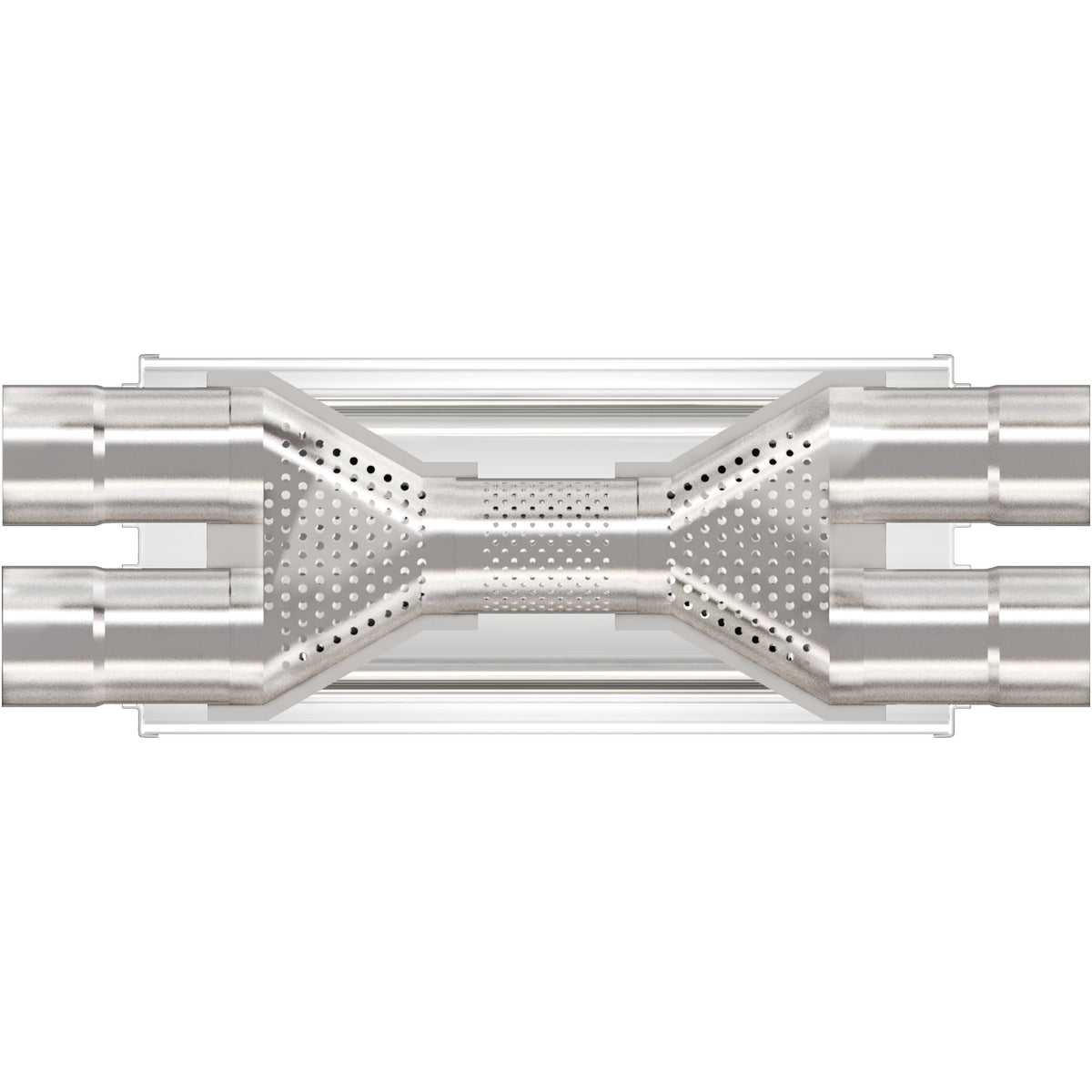 MagnaFlow Exhaust Products 12469 - Straight-Through Performance Muffler; 3in. Dual/Dual; 5x18x8 Body 4