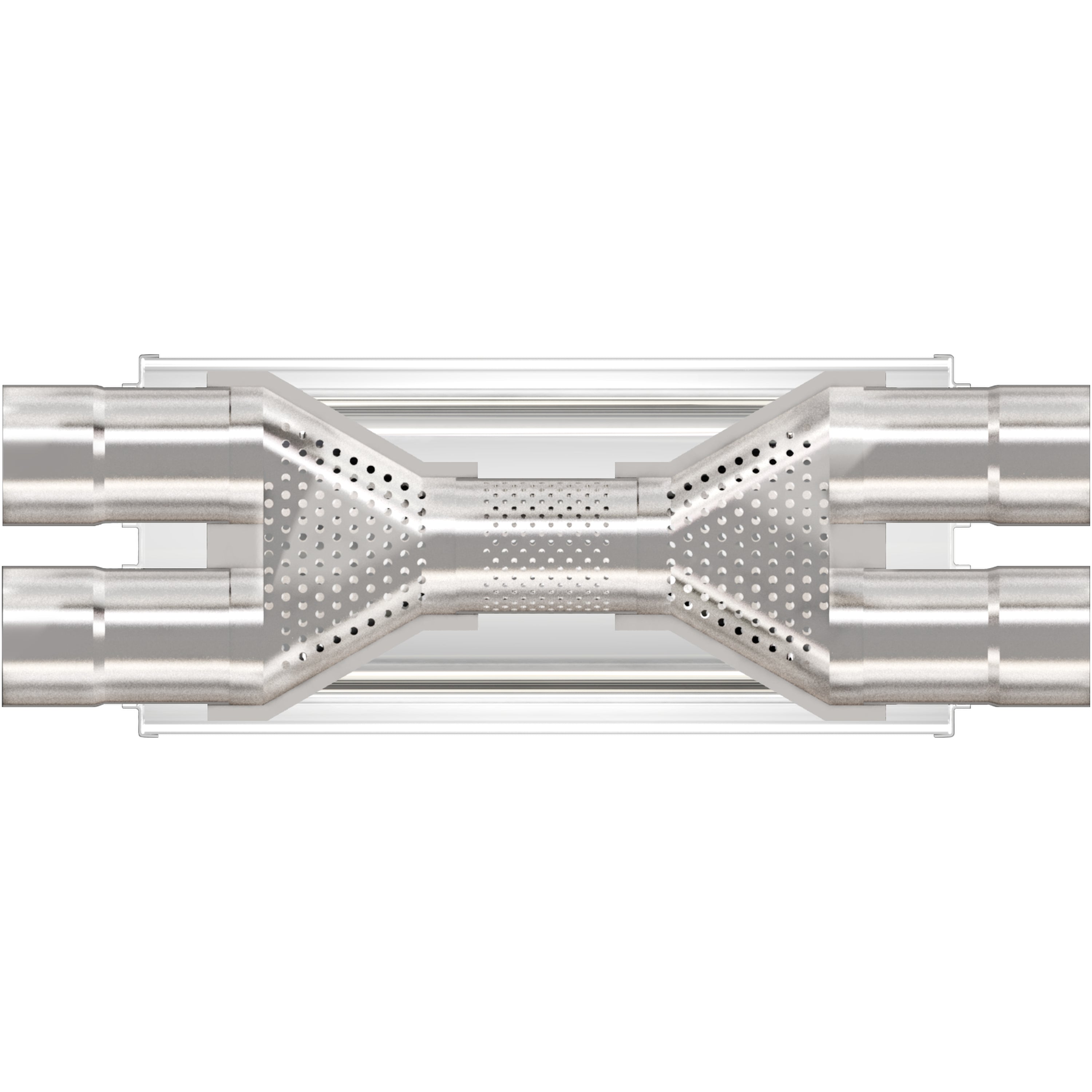 MagnaFlow Exhaust Products 12469 - Straight-Through Performance Muffler; 3in. Dual/Dual; 5x18x8 Body 4