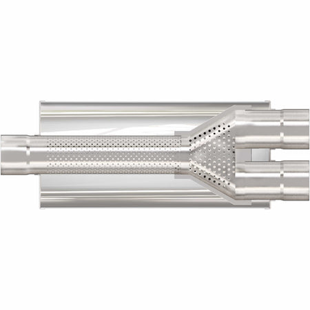 MagnaFlow Exhaust Products Exhaust MagnaFlow Exhaust Products 12763 - Straight-Through Performance Muffler; 3/2.5in. Center/Dual; 7x24x7 Body