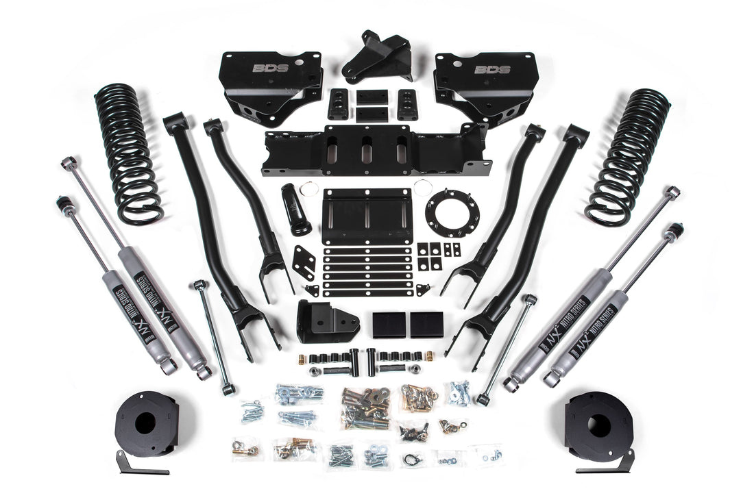 BDS Suspension NA BDS Suspension 1717FS - 4 Inch Lift Kit w/ 4-Link Ram 2500 w/ Rear Air Ride 19-24 4WD Gas Fox 2.0 Performance Shocks