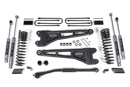 BDS Suspension NA BDS Suspension 2200H - 3 Inch Lift Kit w/ Radius Arm Ford F250/F350 Super Duty 23-24 4WD NX2 Nitro Shocks