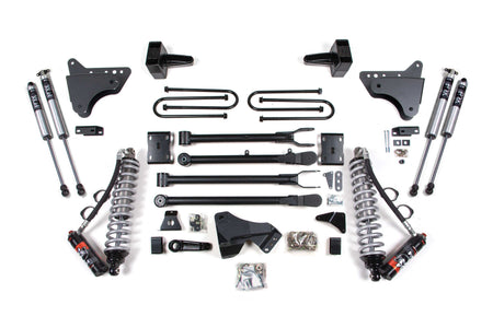 BDS Suspension NA BDS Suspension 590FPE - 4 Inch Lift Kit w/ 4-Link FOX 2.5 Performance Elite Coil-Over Conversion Ford F250/F350 Super Duty 11-16 4WD Diesel Rear Block Kit