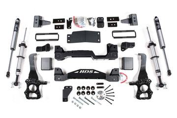 BDS Suspension NA BDS Suspension 1533FSR - 4 Inch Lift Kit FOX 2.0 Performance Shocks Internal Floating Piston Strut Ford F150 15-20 4WD