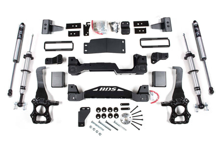BDS Suspension NA BDS Suspension 1533FSR - 4 Inch Lift Kit FOX 2.0 Performance Shocks Internal Floating Piston Strut Ford F150 15-20 4WD