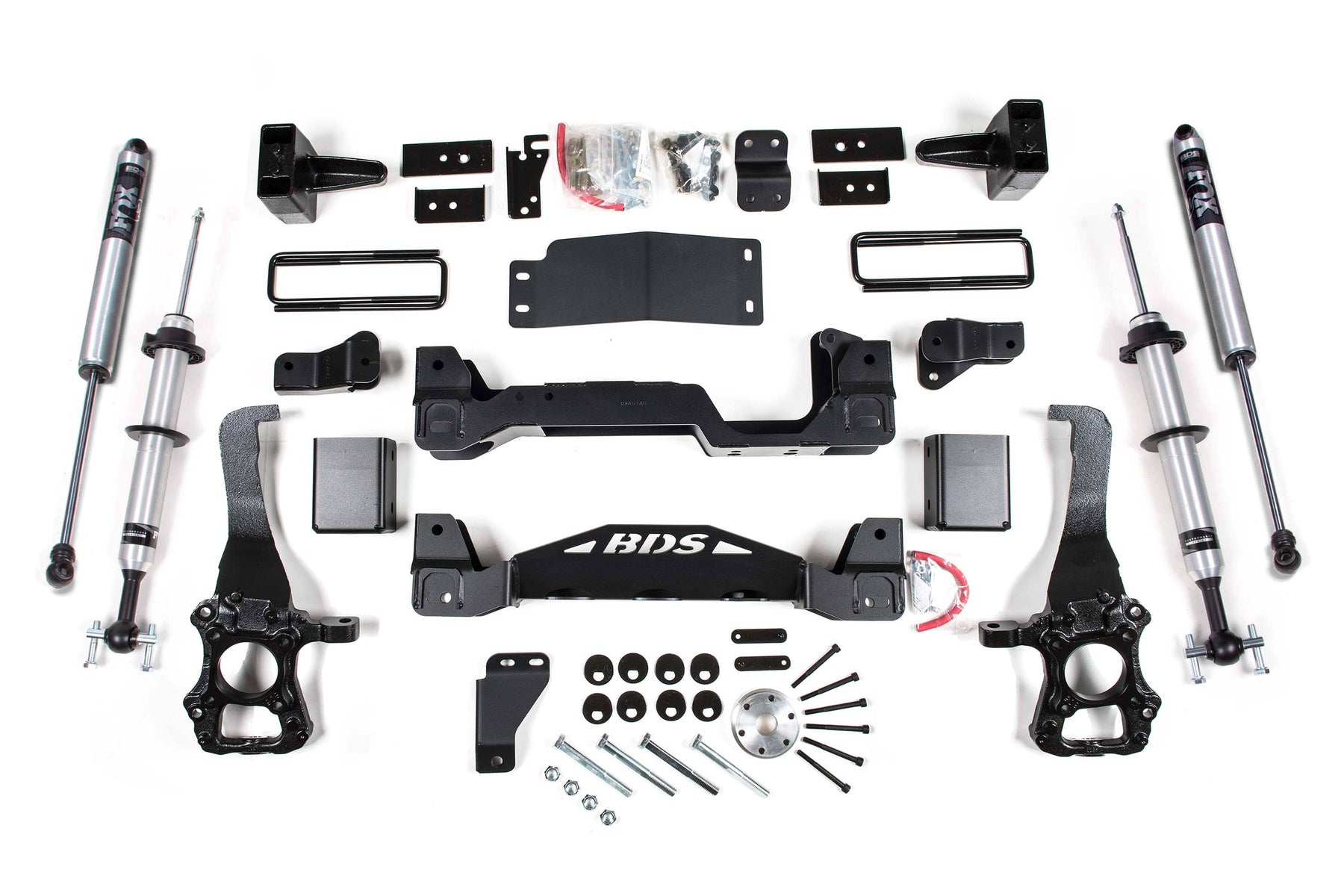 BDS Suspension NA BDS Suspension 1305FSR - 6 Inch Lift Kit FOX 2.0 Internal Floating Piston Strut Ford F150 15-20 4WD 4 Inch Block Kit W/ fox 2.0 Performance Shocks