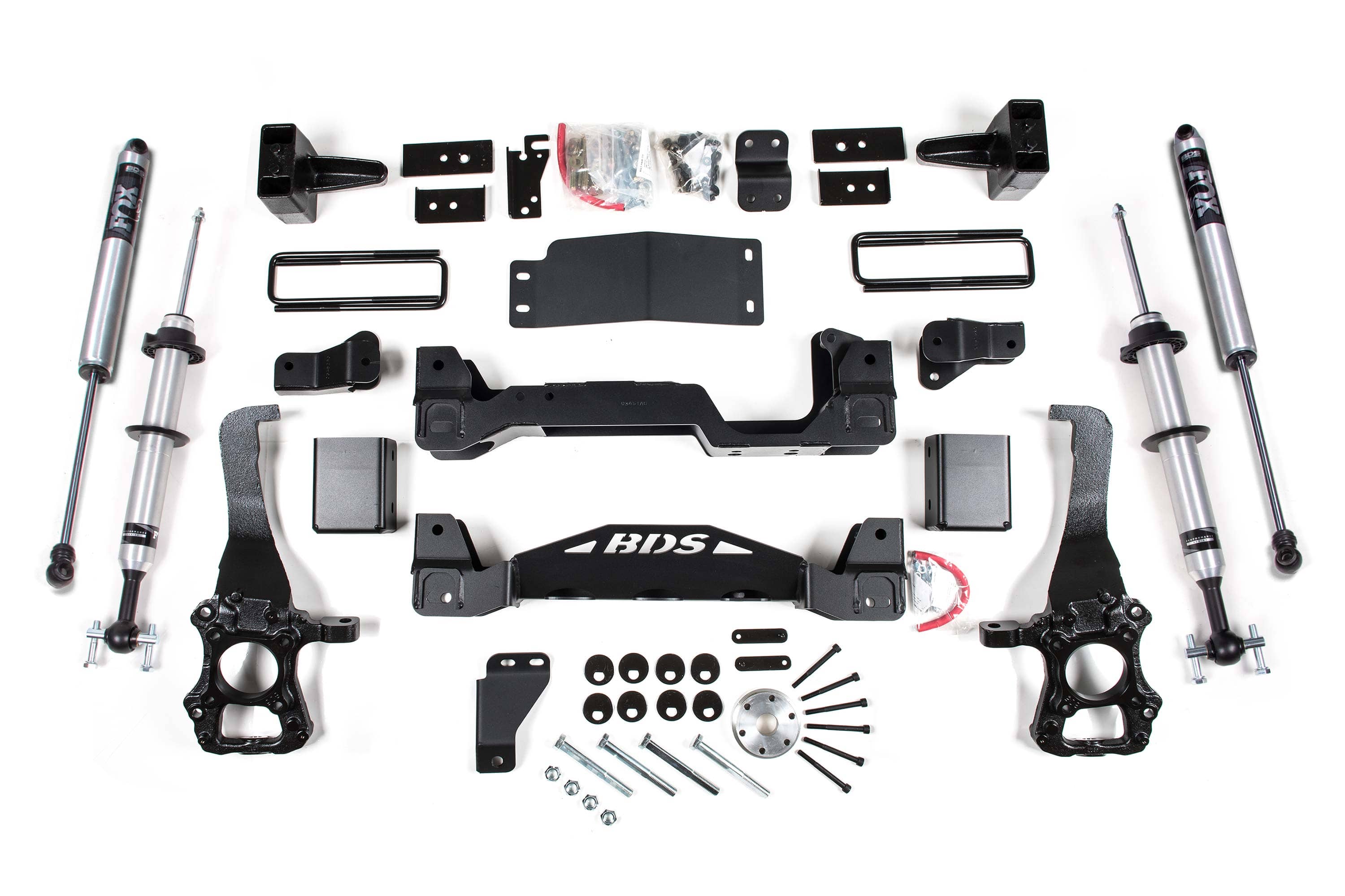 BDS Suspension NA BDS Suspension 1305FSR - 6 Inch Lift Kit FOX 2.0 Internal Floating Piston Strut Ford F150 15-20 4WD 4 Inch Block Kit W/ fox 2.0 Performance Shocks