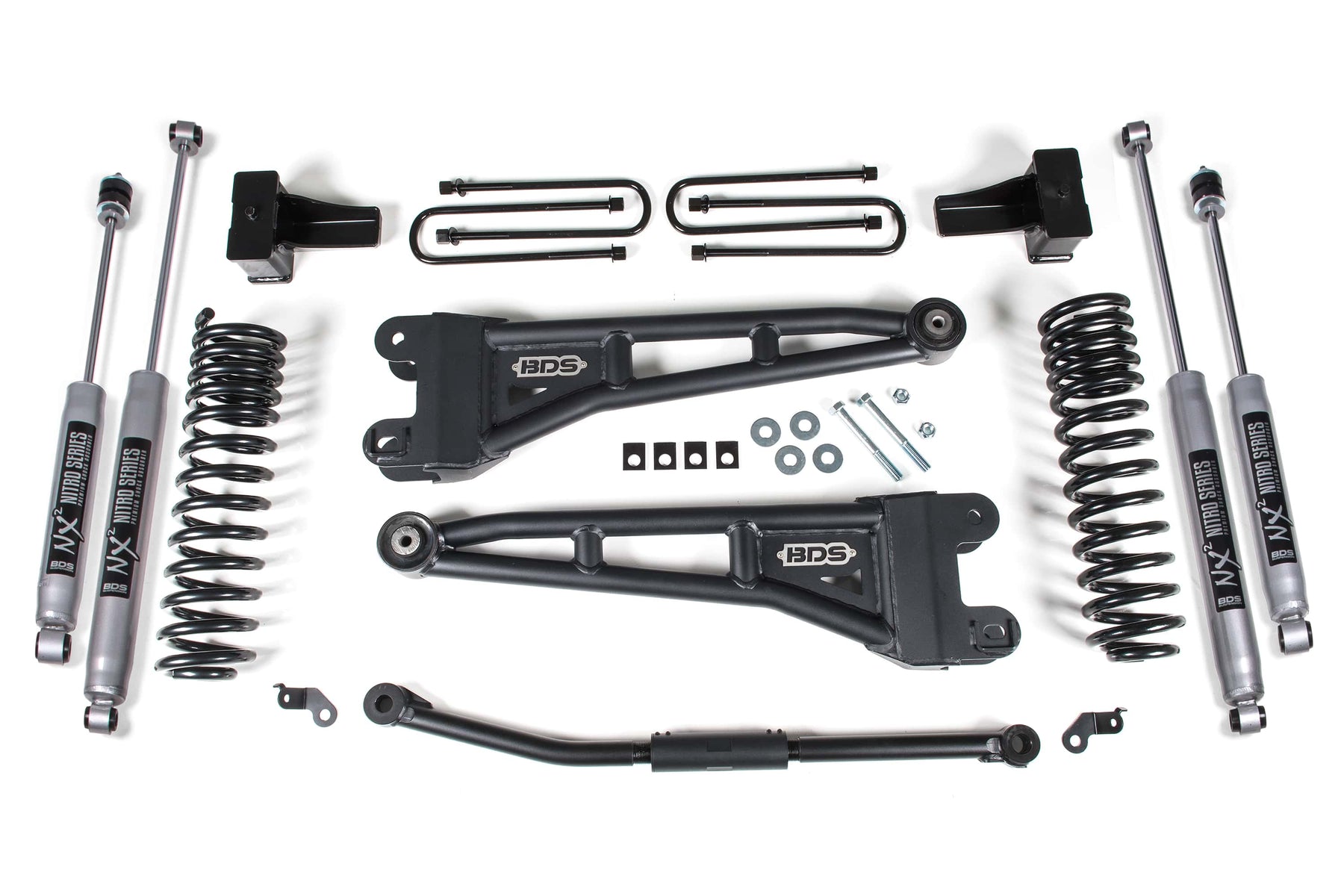BDS Suspension NA BDS Suspension 1928FS - 2.5 Inch Lift Kit w/ Radius Arm Ford F250/F350 Super Duty 11-16 4WD Diesel No Block Fox 2.0 Performance Shocks