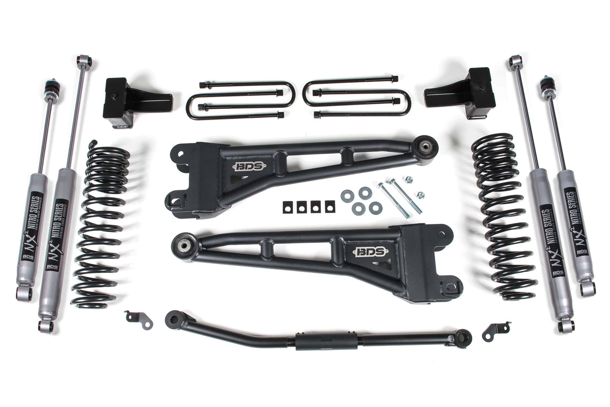 BDS Suspension NA BDS Suspension 1926FS - 2.5 Inch Lift Kit w/ Radius Arm Ford F250/F350 Super Duty 11-16 4WD Diesel 5 Inch Block Kit Fox 2.0 Performance Shock