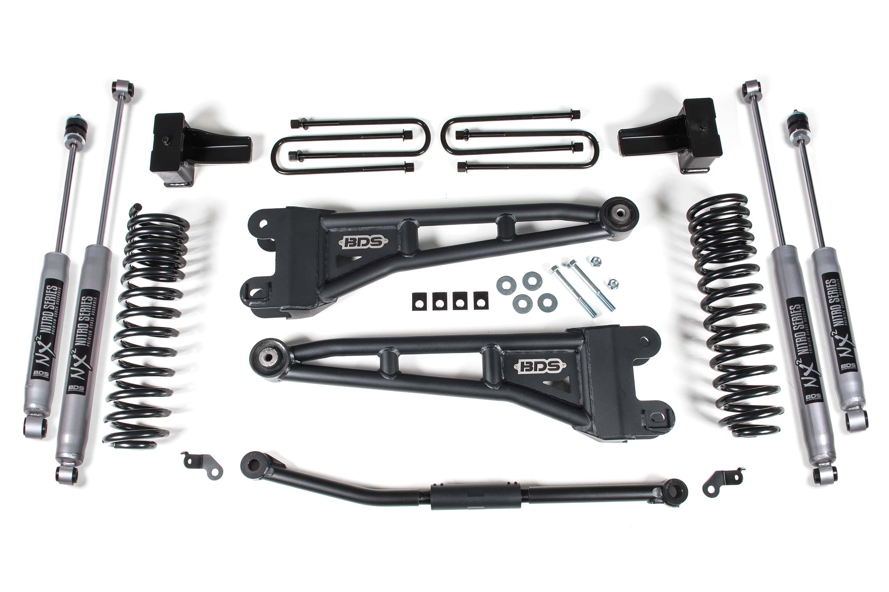 BDS Suspension NA BDS Suspension 1926FS - 2.5 Inch Lift Kit w/ Radius Arm Ford F250/F350 Super Duty 11-16 4WD Diesel 5 Inch Block Kit Fox 2.0 Performance Shock