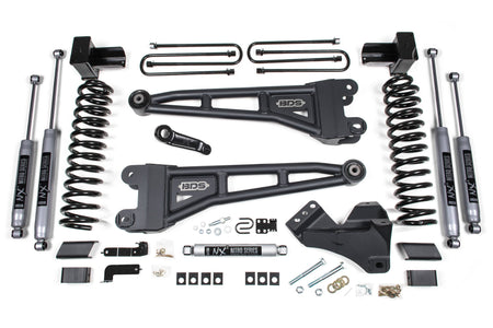 BDS Suspension NA BDS Suspension 1524FS - 4 Inch Lift Kit w/ Radius Arm Ford F250/F350 Super Duty 17-19 4WD Diesel 5 Inch Block 3 Leaf Main Fox 2.0 Performance Shocks