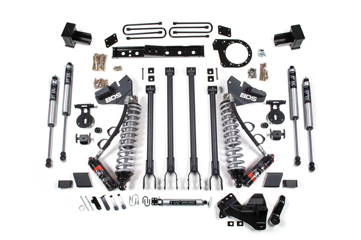 BDS Suspension NA BDS Suspension 1985FPE - 7 Inch Lift Kit w/ 4-Link FOX 2.5 Performance Elite Coil-Over Conversion Ford F250/F350 Super Duty 20-22 4WD Diesel Block Kit