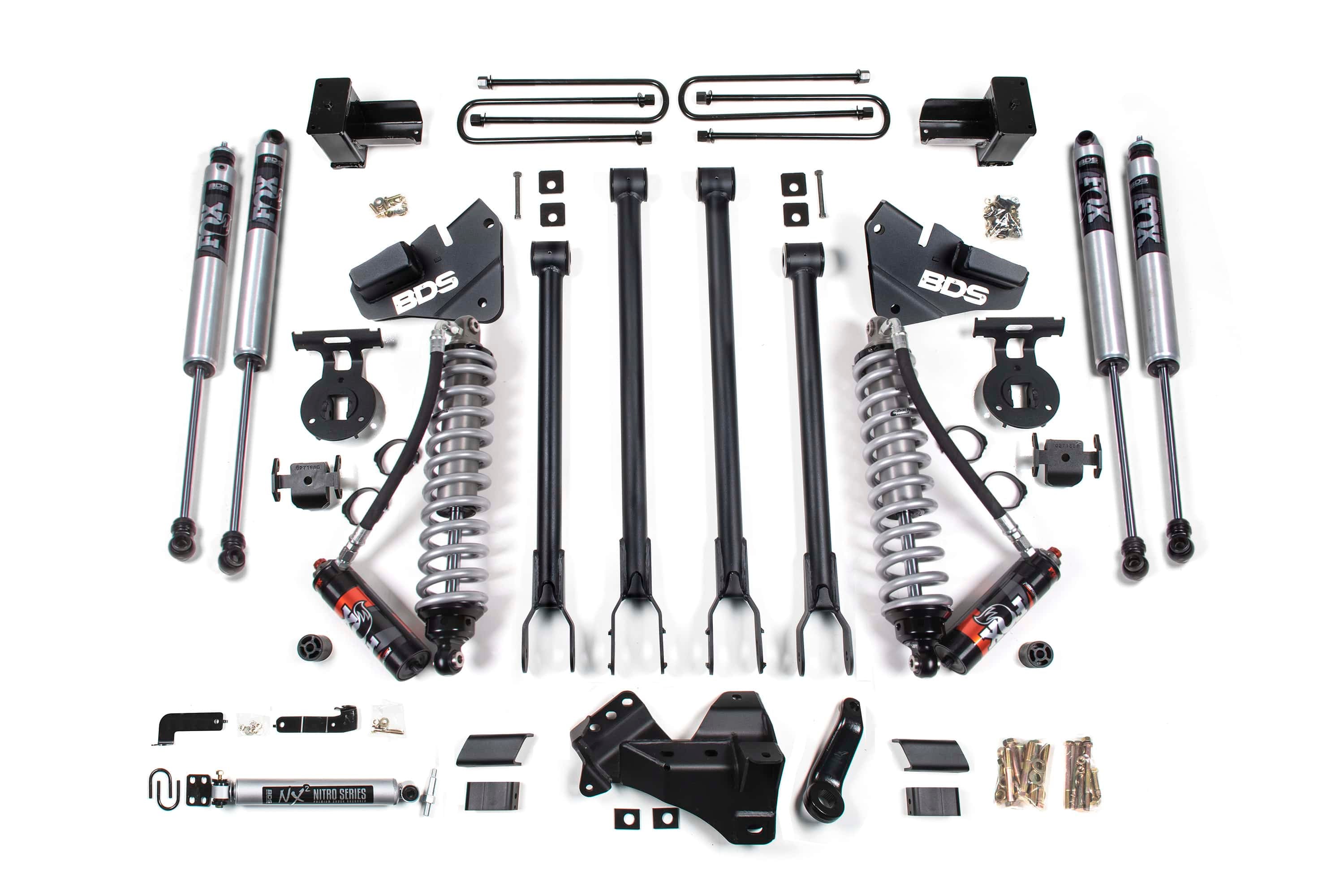 BDS Suspension NA BDS Suspension 1972FPE - 5 Inch Lift Kit w/ 4-Link FOX 2.5 Performance Elite Coil-Over Conversion Ford F250/F350 Super Duty 20-22 4WD Diesel