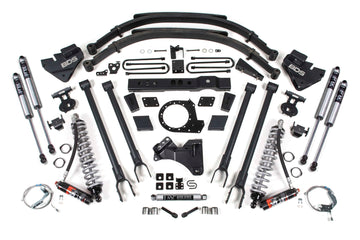 BDS Suspension NA BDS Suspension 1541FPE - 8 Inch Lift Kit w/ 4-Link FOX 2.5 Performance Elite Coil-Over Conversion Ford F250/F350 Super Duty 17-19 4WD Diesel