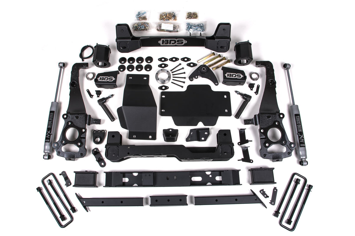 BDS Suspension NA BDS Suspension 1547FS - 6 Inch Lift Kit Ford Ranger 19-23 4WD Cast Aluminum Knuckle Fox 2.0 Performance Shocks