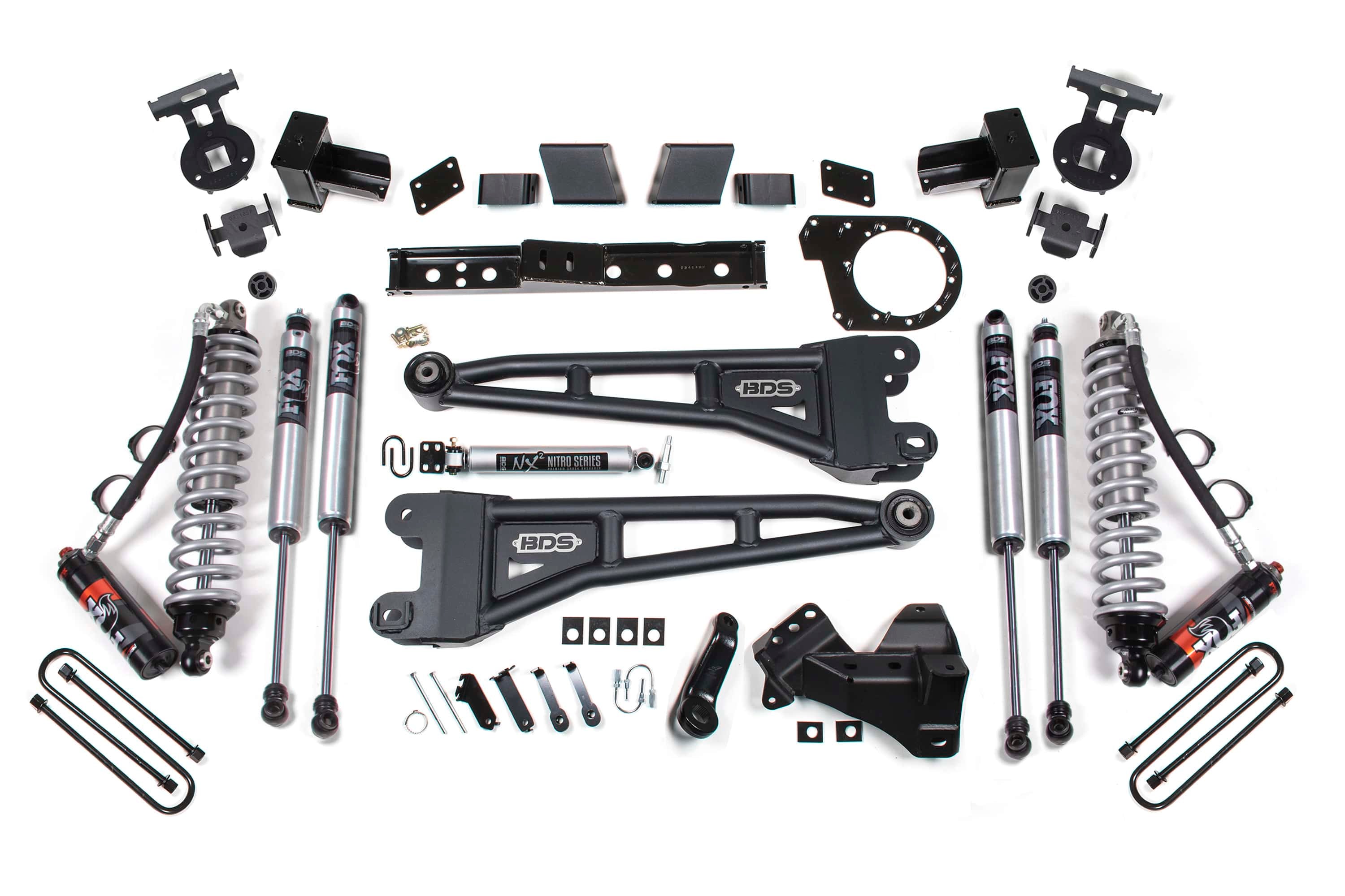 BDS Suspension NA BDS Suspension 1982FPE - 6 Inch Lift Kit w/ Radius Arm FOX 2.5 Performance Elite Coil-Over Conversion Ford F350 Super Duty DRW 20-22 4WD Diesel Fox 2.5 Performance Elite