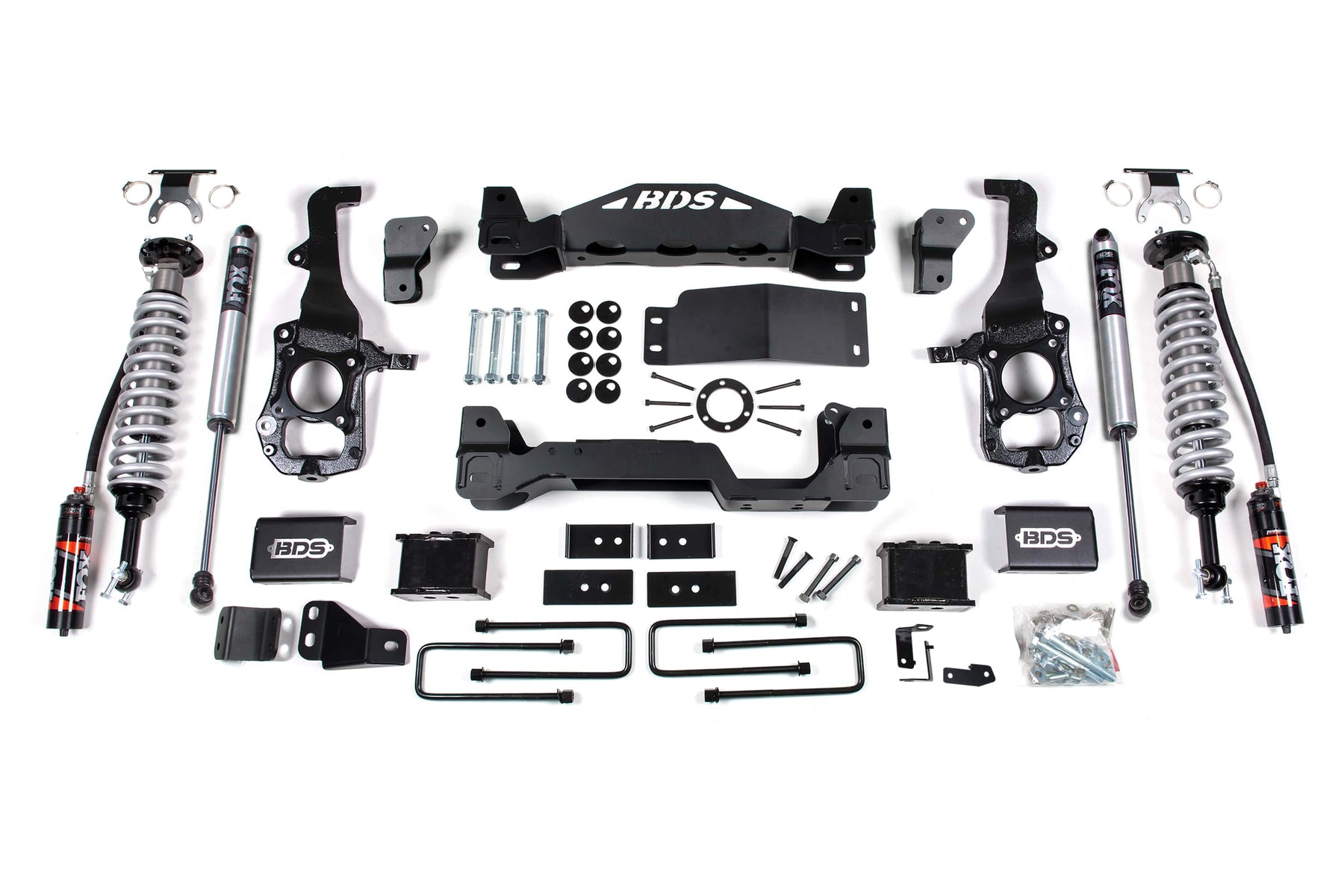 BDS Suspension NA BDS Suspension 1579FPE - 6 Inch Lift Kit FOX 2.5 Performance Elite Coil-Over Ford F150 21-25 4WD 5 Inch Block Fox 2.0 Performance Elite Shocks