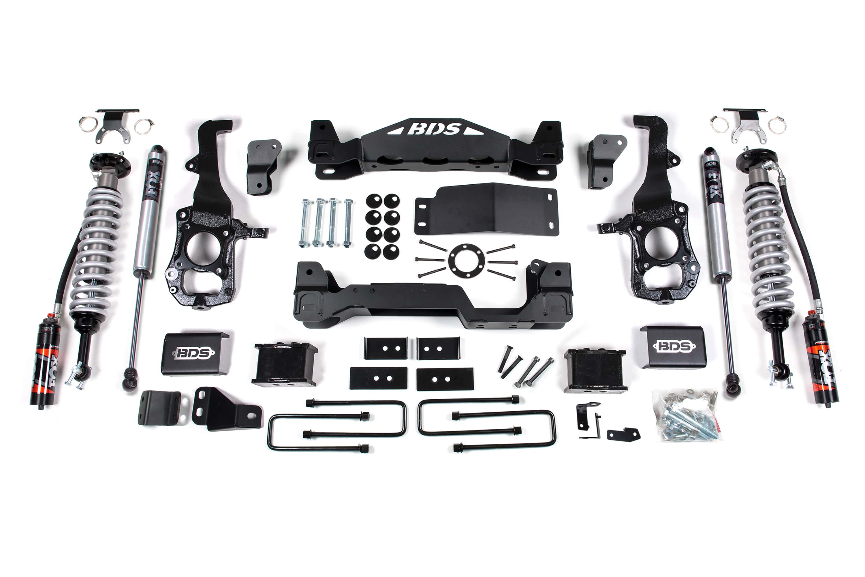 BDS Suspension NA BDS Suspension 1579FPE - 6 Inch Lift Kit FOX 2.5 Performance Elite Coil-Over Ford F150 21-25 4WD 5 Inch Block Fox 2.0 Performance Elite Shocks