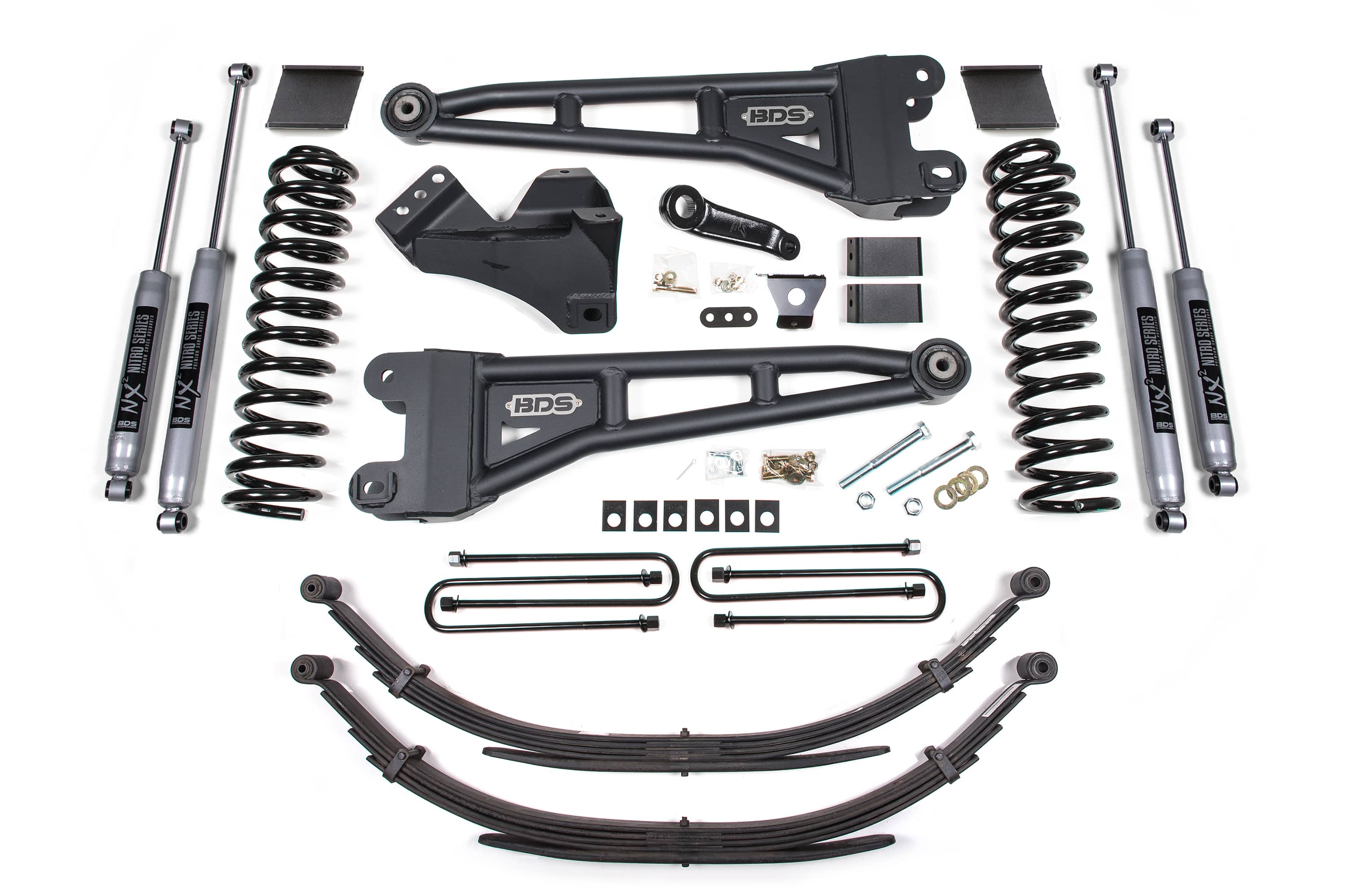 BDS Suspension NA BDS Suspension 1592FS - 6 Inch Lift Kit w/ Radius Arm Ford F250/F350 Super Duty 11-16 4WD Diesel Factory 2 Inch Rear Blocs Fox 2.0 Performance Shocks