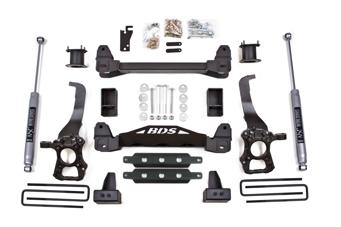 BDS Suspension NA BDS Suspension 1523H - 4 Inch Lift Kit Ford F150 15-20 2WD 4 Inch Block Kit NX2 Nitro Shocks