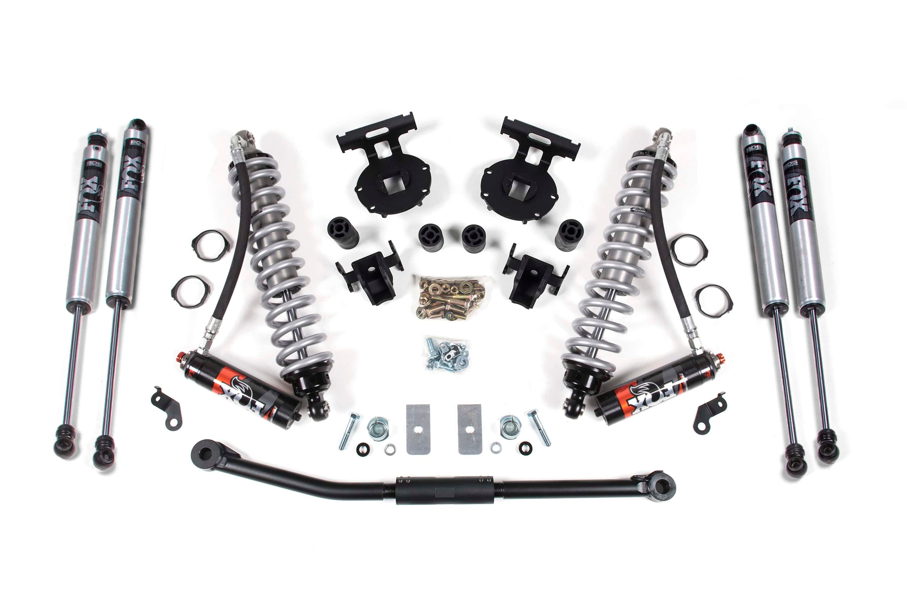 BDS Suspension NA BDS Suspension 1925FPE - 2.5 Inch Lift Kit FOX 2.5 Performance Elite Coil-Over Conversion Ford F250/F350 Super Duty 11-16 4WD Diesel 5 Inch Block Kit Fox 2.5 Performance Elite