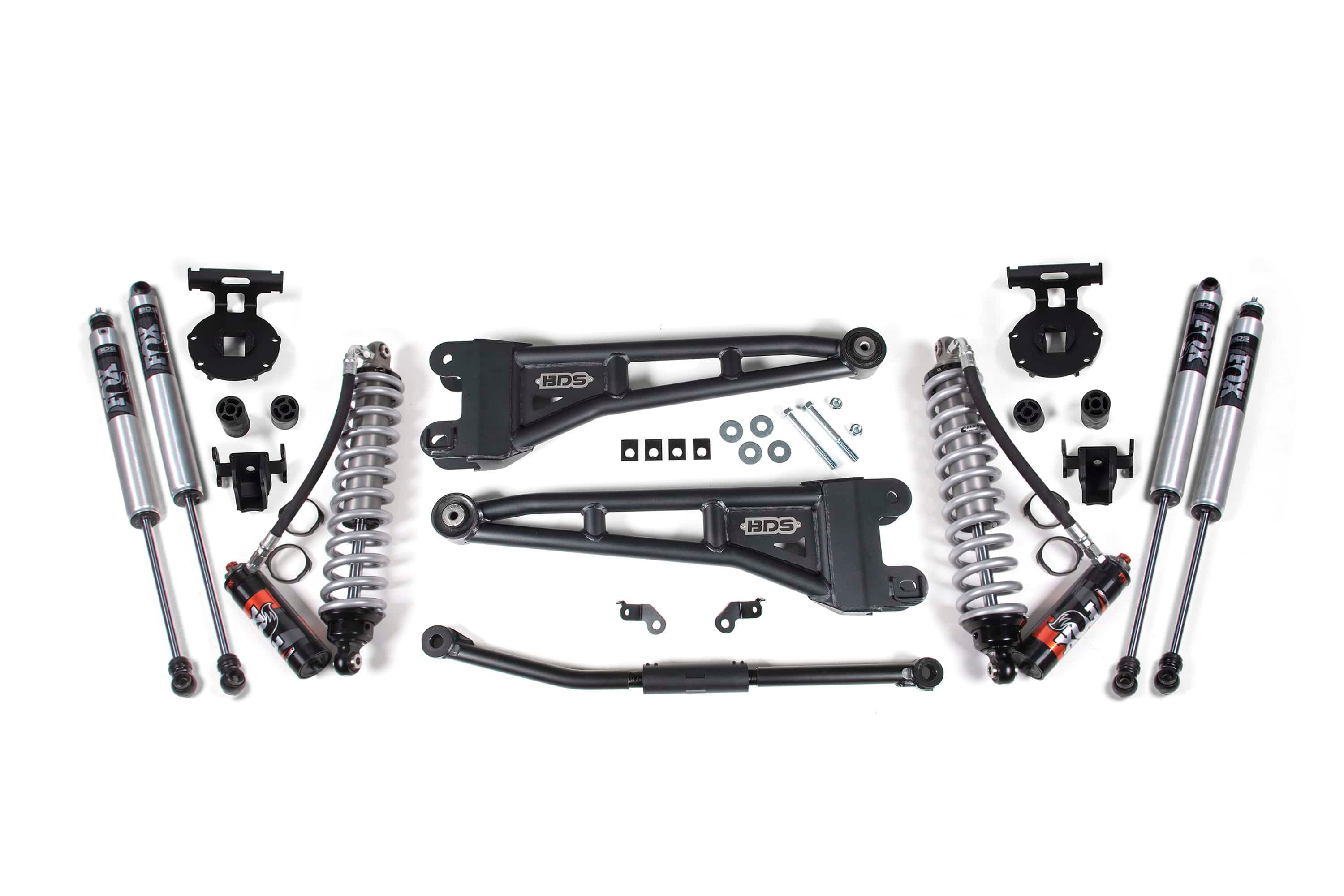 BDS Suspension NA BDS Suspension 1928FPE - 2.5 Inch Lift Kit w/ Radius Arm Coil-Over Conversion Ford F250/F350 Super Duty 11-16 4WD Diesel No Block FOX 2.5 Performance Elite