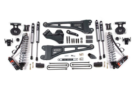 BDS Suspension NA BDS Suspension 1931FPE - 4 Inch Lift Kit w/ Radius Arm FOX 2.5 Performance Elite Coil-Over Conversion Ford F250/F350 Super Duty 05-07 4WD Fox 2.5 Performance Shocks Diesel Block Kit Without Factory Overload Fox 2.5 Performance Shocks