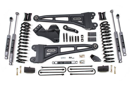 BDS Suspension NA BDS Suspension 1937FS - 4 Inch Lift Kit w/ Radius Arm Ford F250/F350 Super Duty 08-10 4WD Diesel Block Without Factory Overload Fox 2.0 Performance