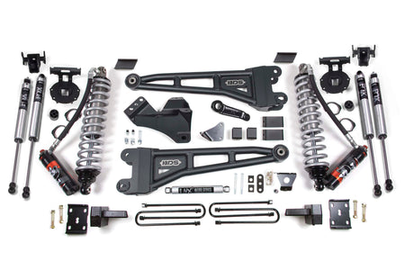 BDS Suspension NA BDS Suspension 1953FPE - 6 Inch Lift Kit w/ Radius Arm FOX 2.5 Performance Elite Coil-Over Conversion Ford F250/F350 Super Duty 08-10 4WD Diesel Block Kit Without Factory Overload