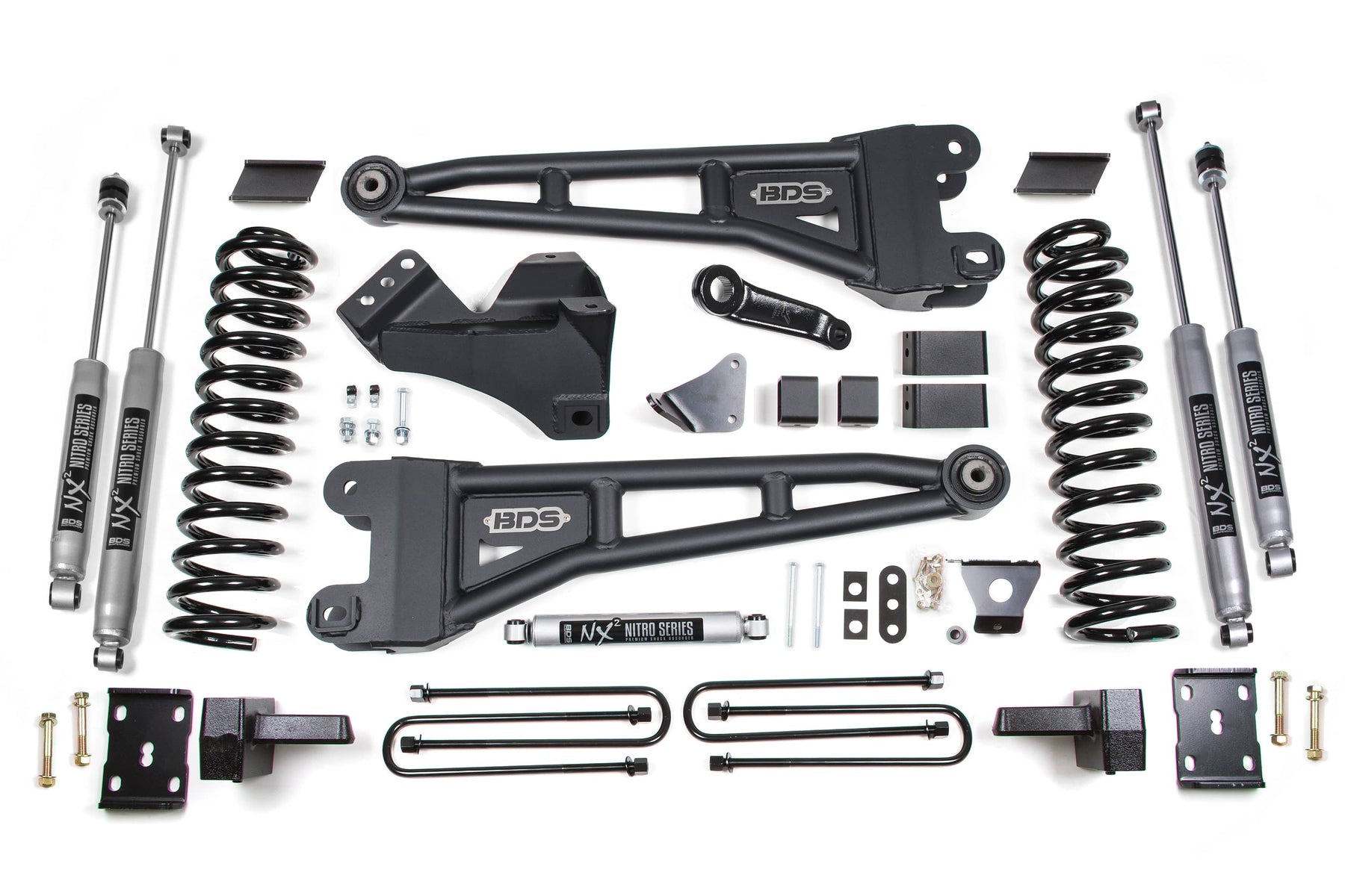 BDS Suspension NA BDS Suspension 1954FS - 6 Inch Lift Kit w/ Radius Arm Ford F250/F350 Super Duty 08-10 4WD Diesel Block Kit With Factory Overload Fox 2.0 Performance