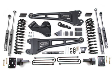 BDS Suspension NA BDS Suspension 1954H - 6 Inch Lift Kit w/ Radius Arm Ford F250/F350 Super Duty 08-10 4WD Diesel Block Kit With Factory Overload NX2 Nitro