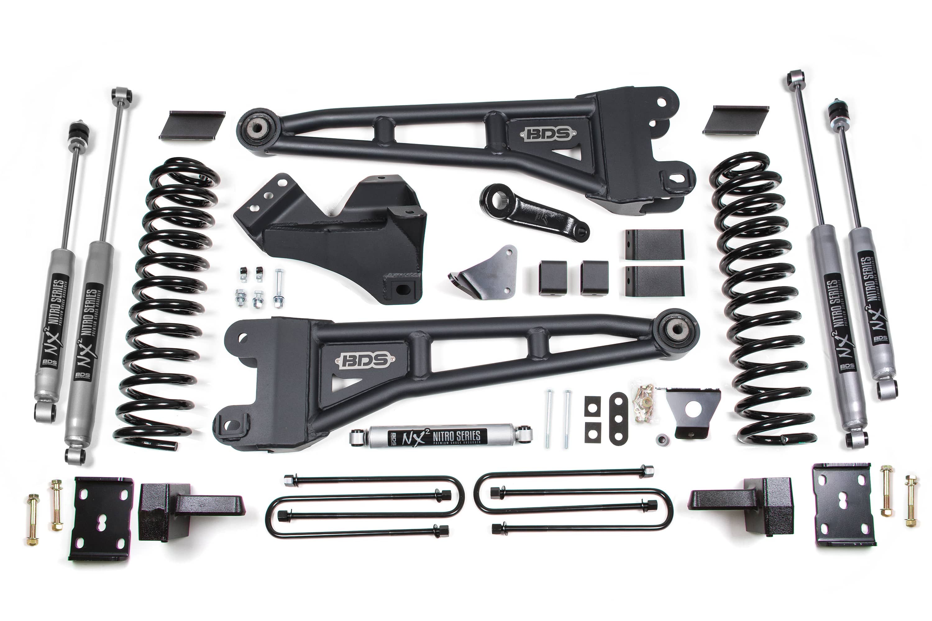 BDS Suspension NA BDS Suspension 1953FS - 6 Inch Lift Kit w/ Radius Arm Ford F250/F350 Super Duty 08-10 4WD Diesel Block Without Factory Overload Fox 2.0 Performance