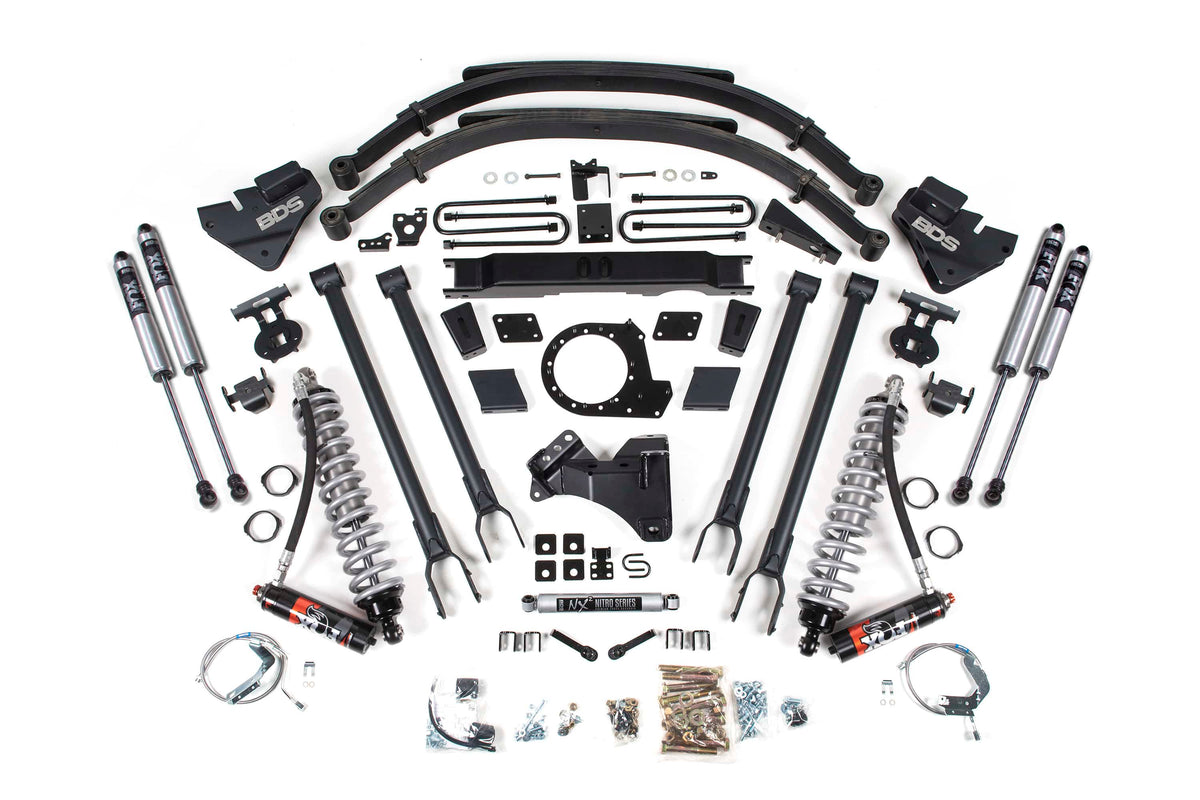 BDS Suspension NA BDS Suspension 1959FPE - 9 inch Inch Lift Kit w/ 4-Link FOX 2.5 Performance Elite Coil-Over Conversion Ford F250/F350 Super Duty 20-22 4WD Diesel