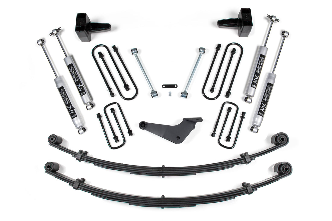 BDS Suspension NA BDS Suspension 309H - 4 Inch Lift Kit Ford F250/F350 Super Duty 99-04 4WD Square Prior to 2-28-99 With Factory Overload NX2 Nitro