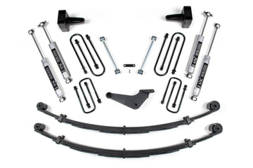 BDS Suspension NA BDS Suspension 315FS - 4 Inch Lift Kit Ford F250/F350 Super Duty 99-04 4WD Square U Bolt With Factory Overload Fox 2.0 Performance