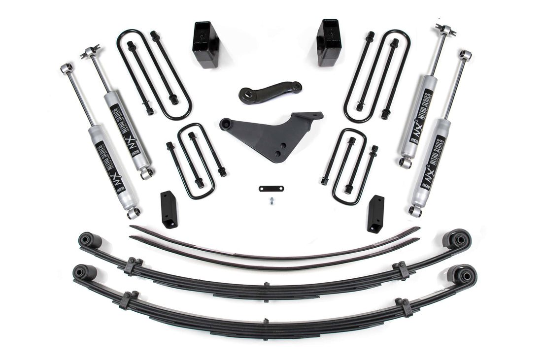 BDS Suspension NA BDS Suspension 302H - 6 Inch Lift Kit Ford Excursion 00-05 4WD Block Kit and Add A Leaf NX2 Nitro