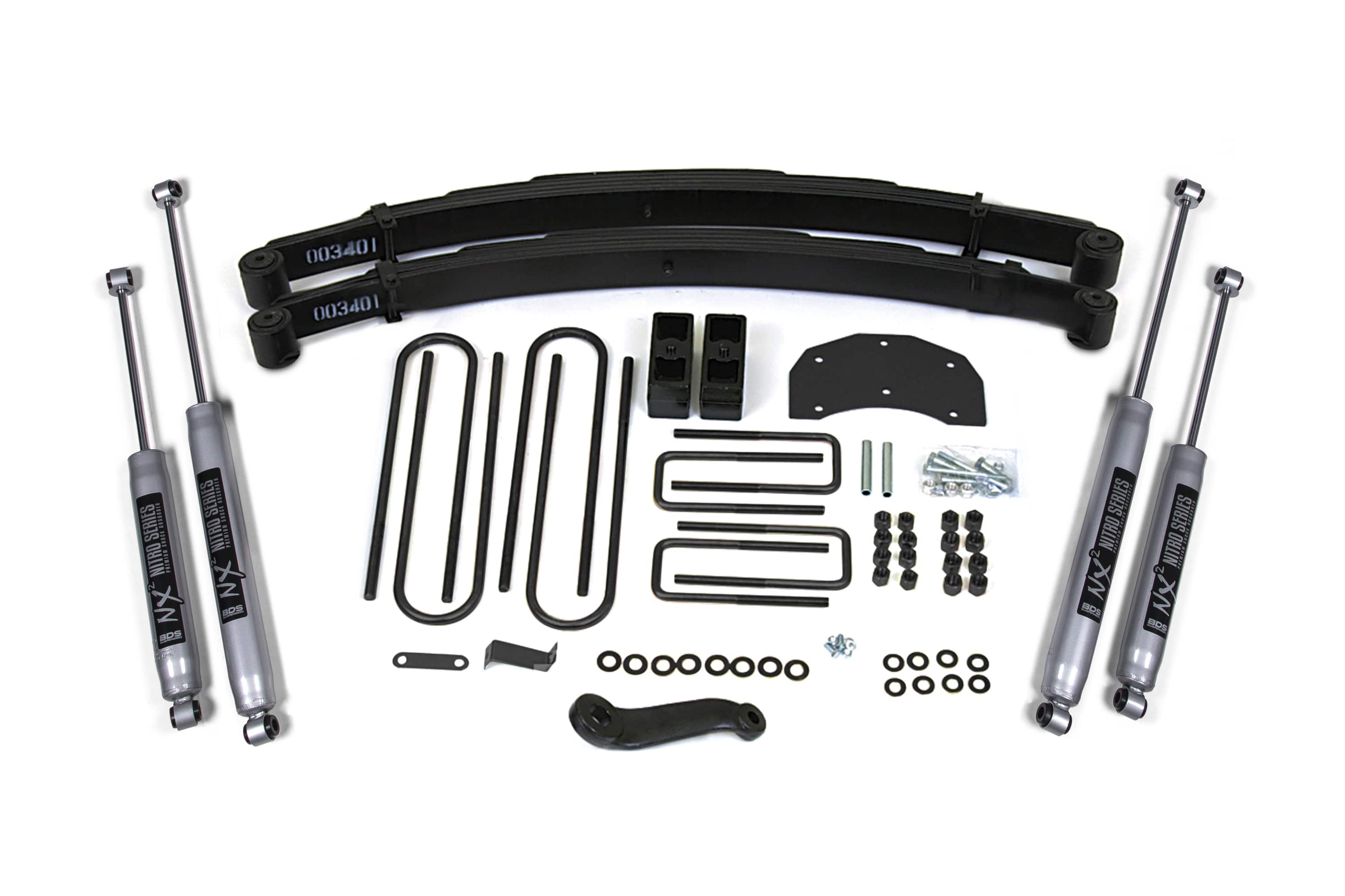 BDS Suspension NA BDS Suspension 308FS - 4 Inch Lift Kit Ford F350 Monobeam 80-96 4WD Fox 2.0 Performance Shocks