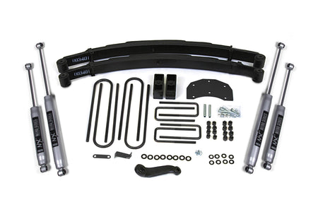BDS Suspension NA BDS Suspension 308FS - 4 Inch Lift Kit Ford F350 Monobeam 80-96 4WD Fox 2.0 Performance Shocks