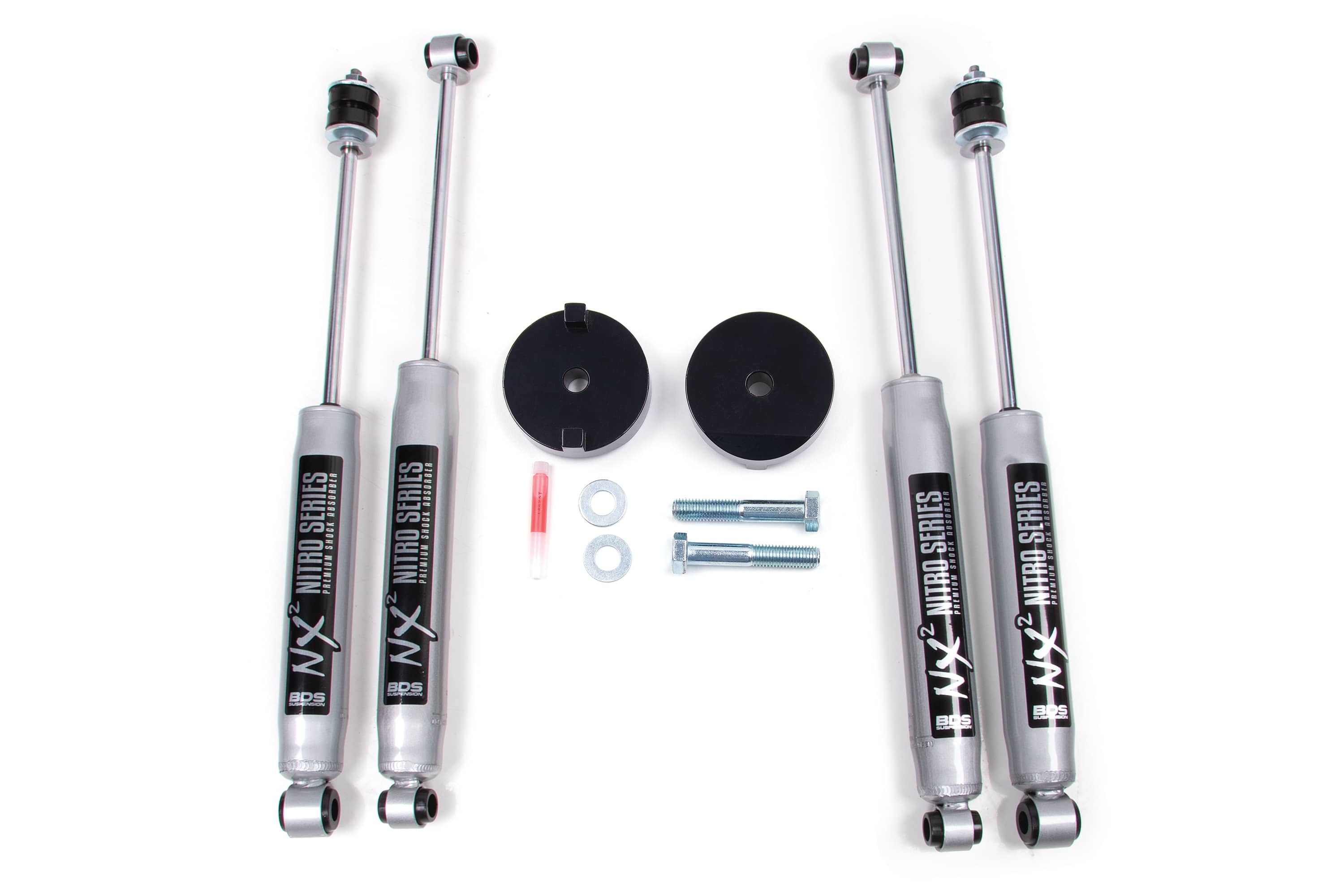 BDS Suspension NA BDS Suspension 326FS - 2 Inch Leveling Kit Coil Spacer Ford F250/F350 Super Duty 05-16 4WD With Fox 2.0 Performance Shocks