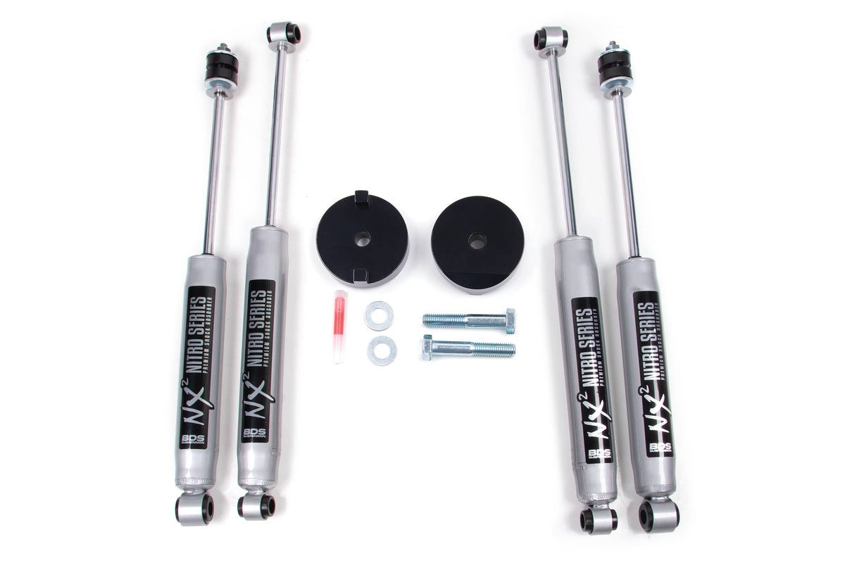 BDS Suspension NA BDS Suspension 325FS - 1 Inch Leveling Kit Coil Spacer Ford F250/F350 Super Duty 05-16 4WD With Fox 2.0 Performance Shocks