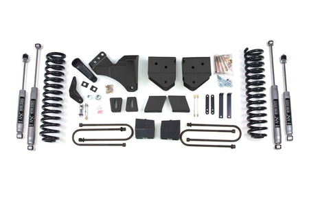 BDS Suspension NA BDS Suspension 353H - 6 Inch Lift Kit Ford F250/F350 Super Duty 05-07 4WD Diesel 3 Inch Block Plus Add A Leaf Without Overload NX2 Nitro