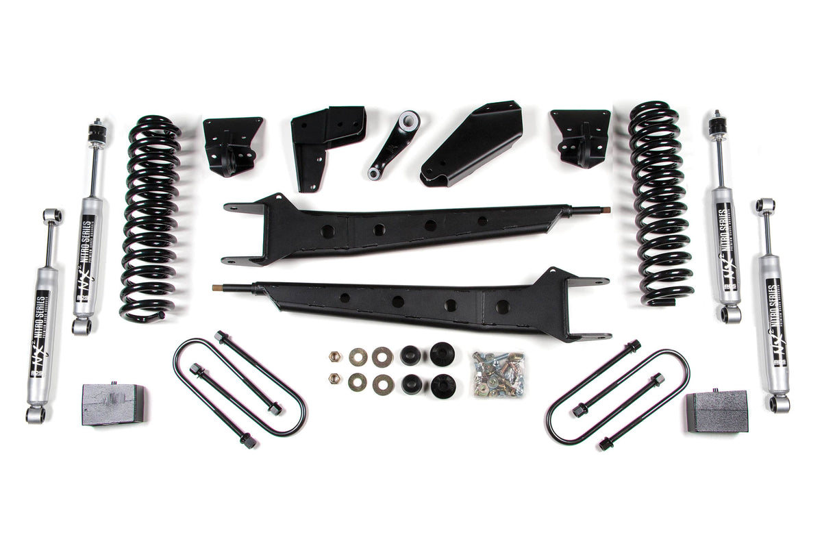 BDS Suspension NA BDS Suspension 508H - 6 Inch Lift Kit w/ Radius Arm Ford F100/F150 80-96 4WD 4 Inch Block NX2 Nitro
