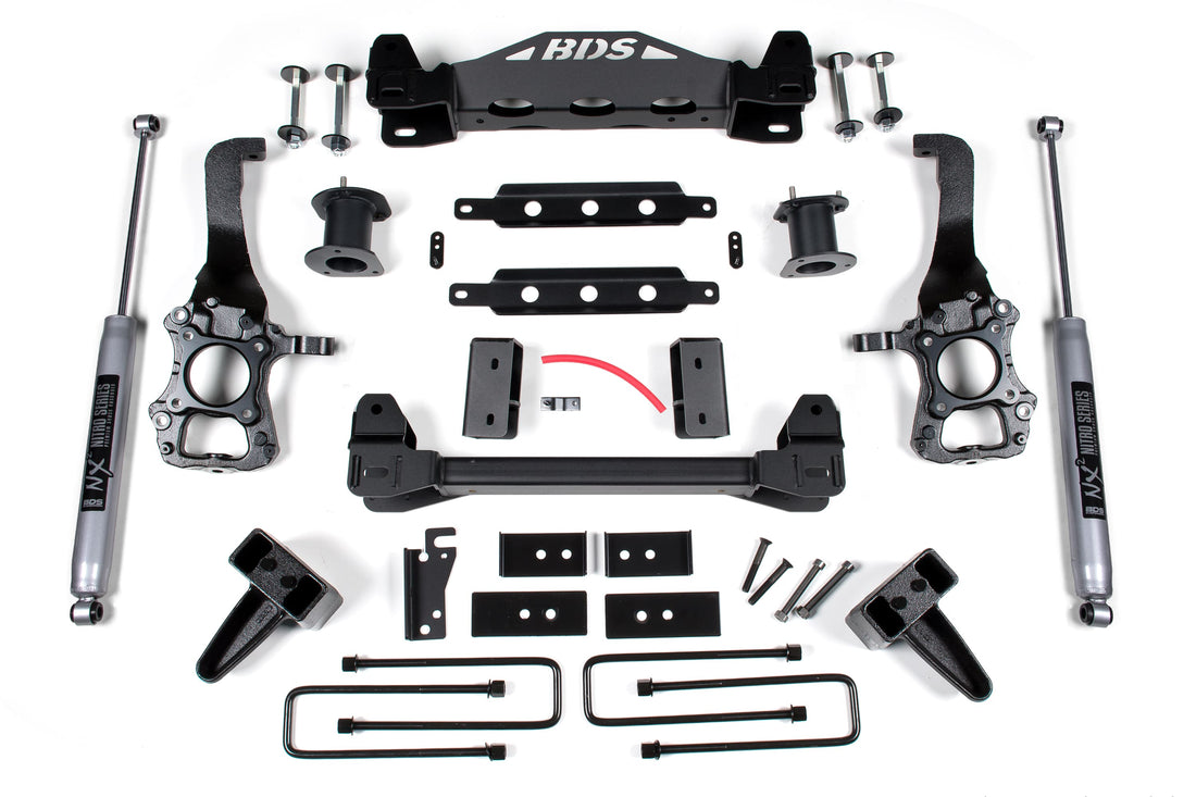 BDS Suspension NA BDS Suspension 1916FS - 6 Inch Lift Kit Ford F150 2014 2WD 4 Inch Block Kit Fox 2.0 Performance Shocks