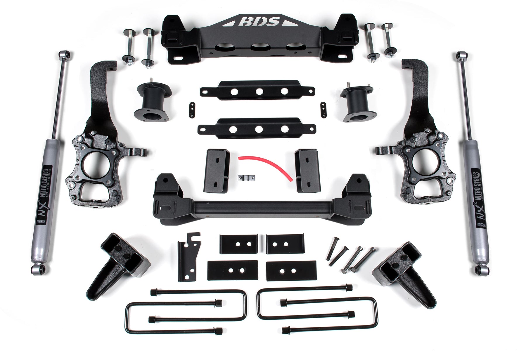BDS Suspension NA BDS Suspension 1505H - 6 Inch Lift Kit Ford F150 2014 2WD 5 Inch Block Kit NX2 Nitro Shocks
