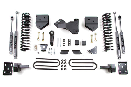 BDS Suspension NA BDS Suspension 582H - 4 Inch Lift Kit Ford F250/F350 Super Duty 11-16 4WD Gas Leaf Springs NX2 Nitro